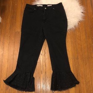 Pilcro and the Letterpress - flared, studded, jean